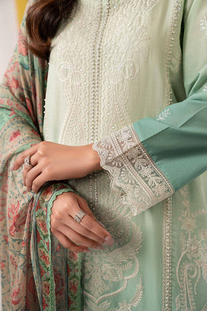 Maria B | Eid Collection 2026 | Dw-Ef26-63 Green - Luxury Dress - available at Maria Faisal in UK and USA.