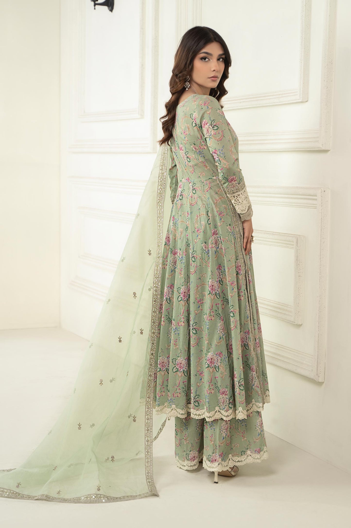 Maria B | Eid Festive Pret | DW-EF24-102R1 - Luxury Dress - available at Maria Faisal in UK and USA.