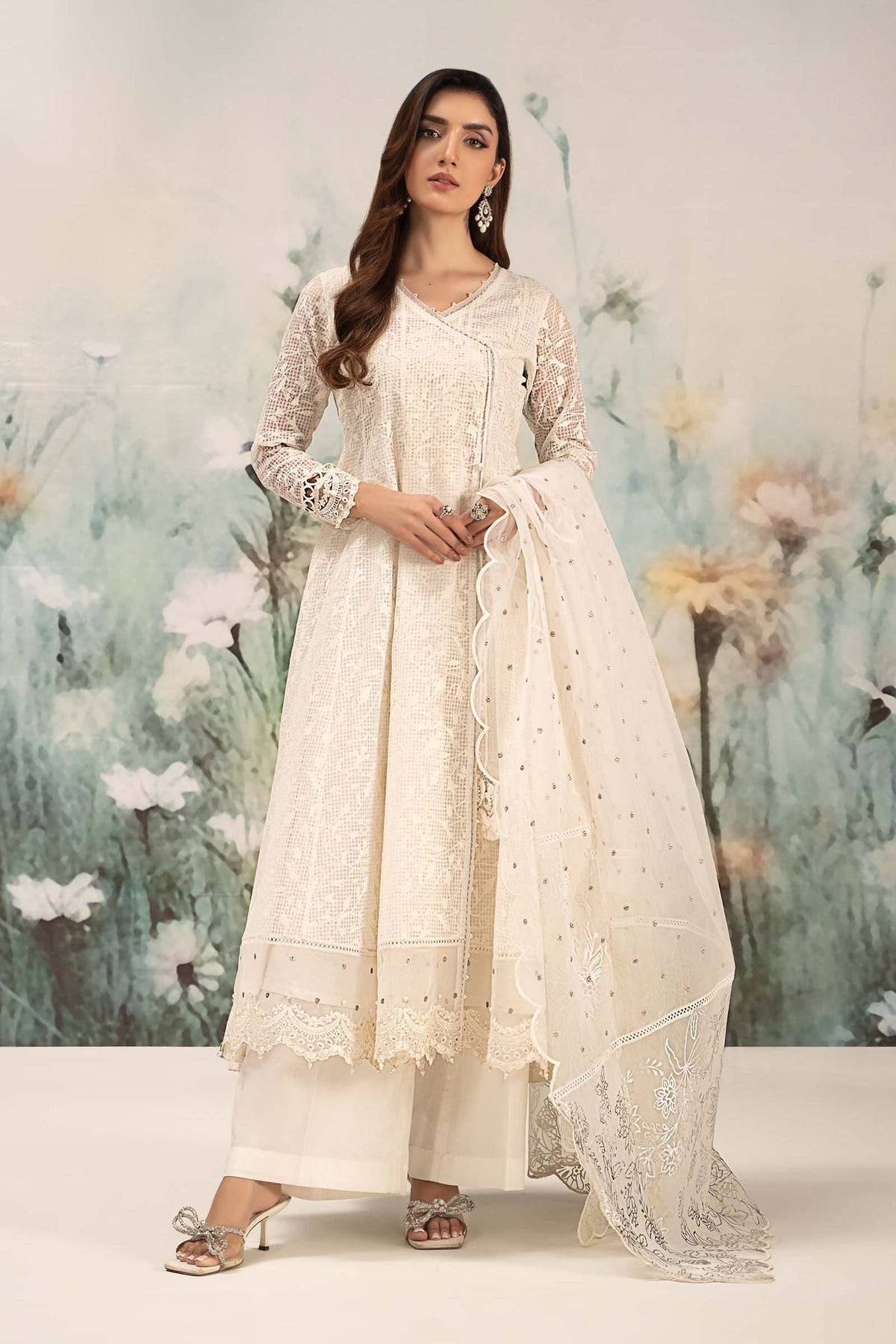 Maria B | Formal Wears | DW-EF25-101 by Maria Faisal - Registered Vendor of : Maria B - type : Ladies Clothes - 100% original wedding dresses