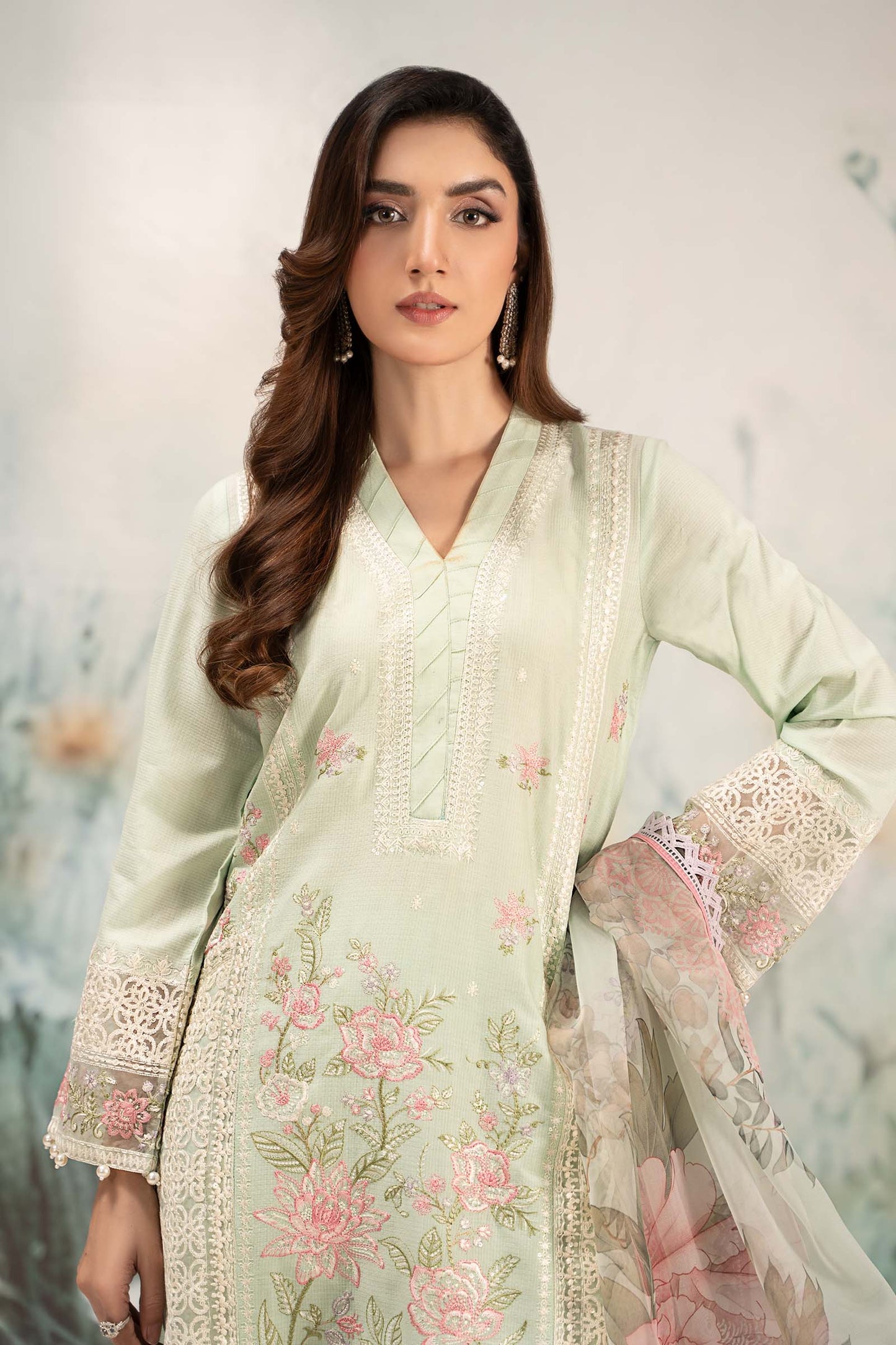 Maira B | Ready to Wear | DW-EF25-151 Ferozi by Maria Faisal - Registered Vendor of : Maria B - type : Wedding Dress - 100% original wedding dresses