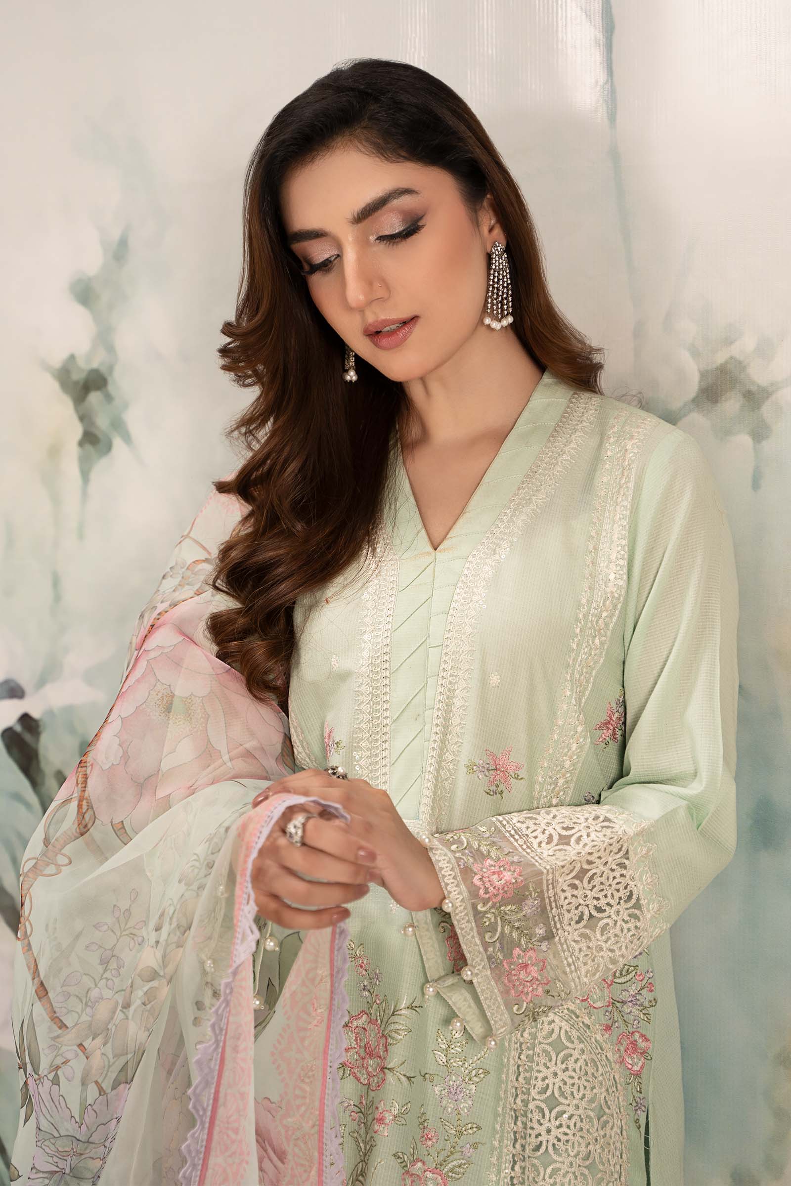 Maira B | Ready to Wear | DW-EF25-151 Ferozi by Maria Faisal - Registered Vendor of : Maria B - type : Wedding Dress - 100% original wedding dresses