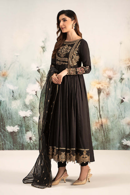 Maira B | Ready to Wear | DW-EF25-43 Black by Maria Faisal - Registered Vendor of : Maria B - type : Wedding Dress - 100% original wedding dresses