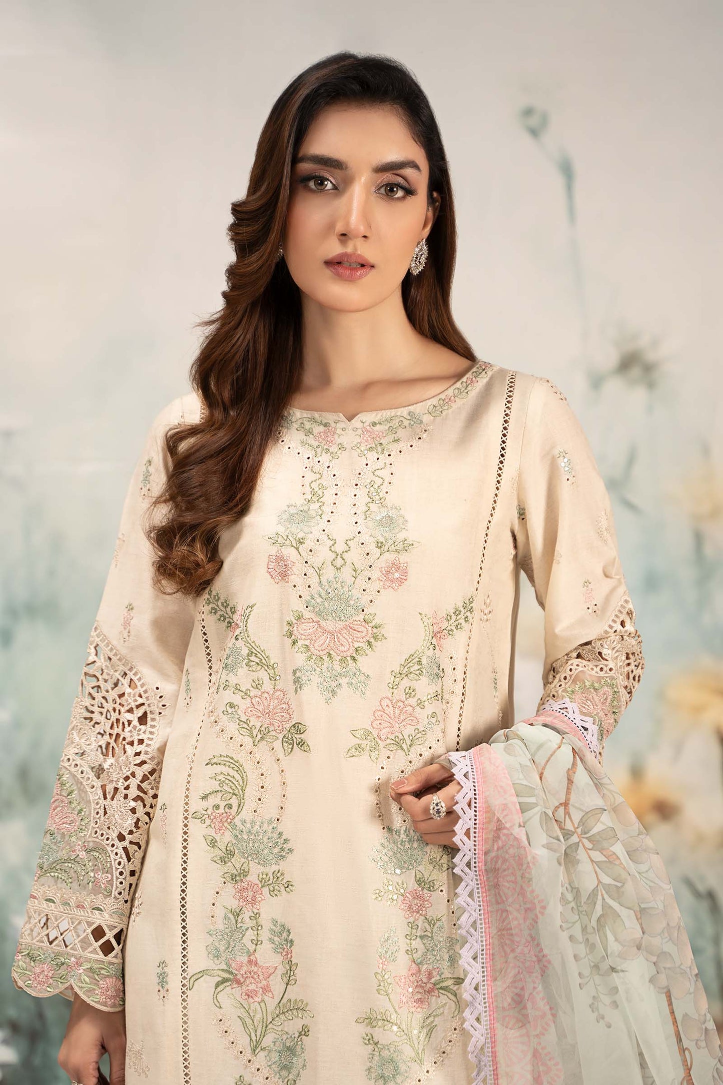 Maira B | Ready to Wear | DW-EF25-47 Off White by Maria Faisal - Registered Vendor of : Maria B - type : Wedding Dress - 100% original wedding dresses