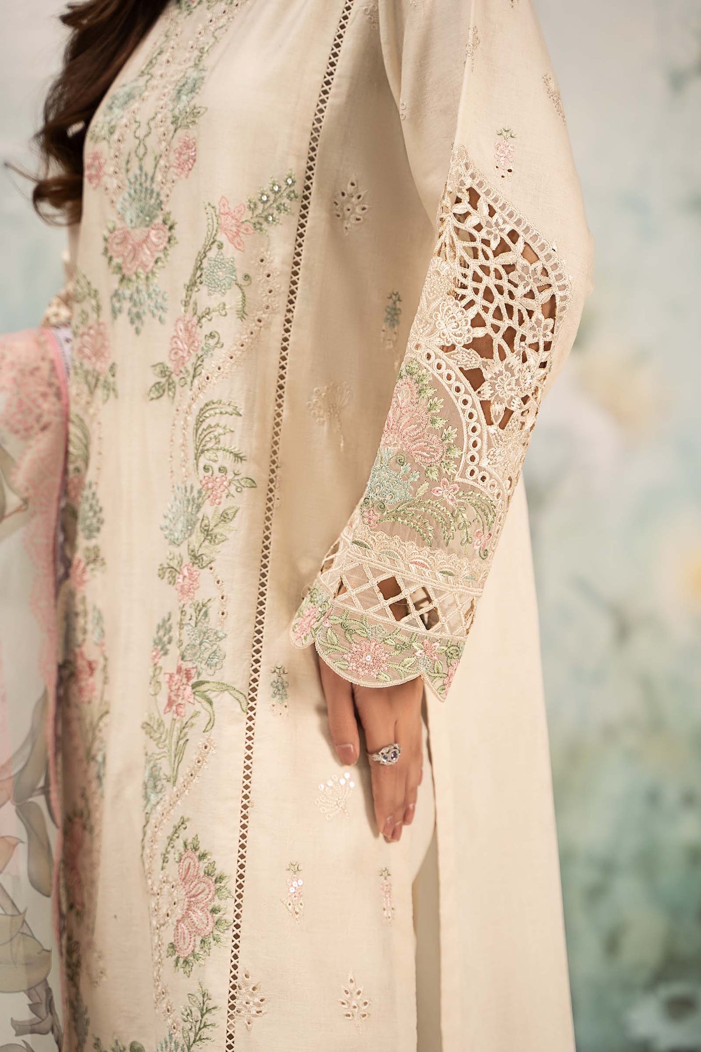 Maira B | Ready to Wear | DW-EF25-47 Off White by Maria Faisal - Registered Vendor of : Maria B - type : Wedding Dress - 100% original wedding dresses