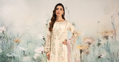 Maira B | Ready to Wear | DW-EF25-47 Off White by Maria Faisal - Registered Vendor of : Maria B - type : Wedding Dress - 100% original wedding dresses