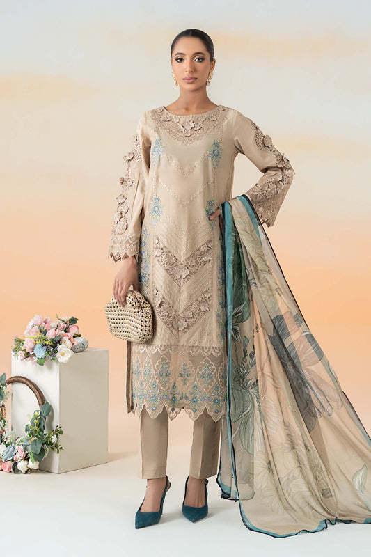Maira B | Ready to Wear | DW-EF25-53 Coffee by Maria Faisal - Registered Vendor of : Maria B - type : Wedding Dress - 100% original wedding dresses