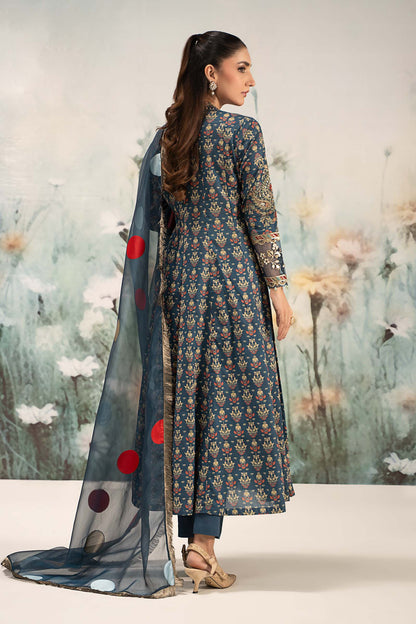 Maira B | Ready to Wear | DW-EF25-54 Blue by Maria Faisal - Registered Vendor of : Maria B - type : Wedding Dress - 100% original wedding dresses