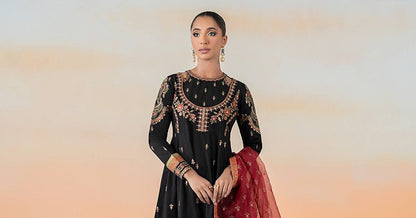 Maira B | Ready to Wear | DW-EF25-60 Black by Maria Faisal - Registered Vendor of : Maria B - type : Wedding Dress - 100% original wedding dresses