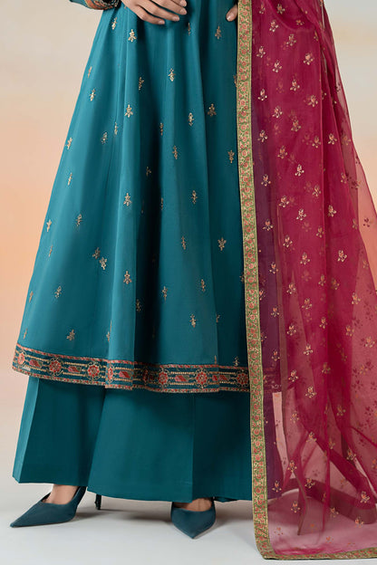 Maira B | Ready to Wear | DW-EF25-60 Teal by Maria Faisal - Registered Vendor of : Maria B - type : Wedding Dress - 100% original wedding dresses