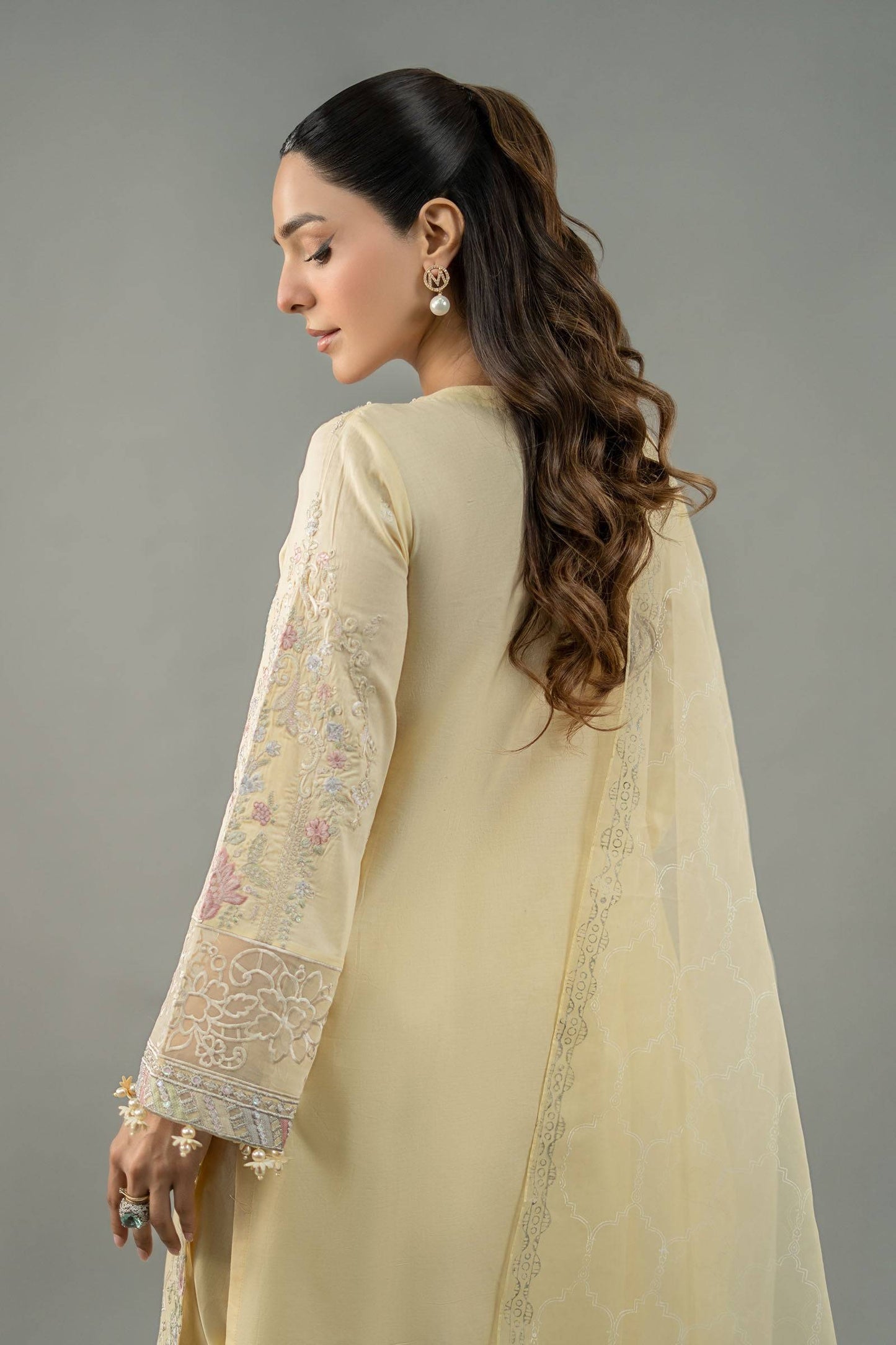 Maira B | Ready to Wear | DW-EF25-69 Yellow by Maria Faisal - Registered Vendor of : Maria B - type : Wedding Dress - 100% original wedding dresses