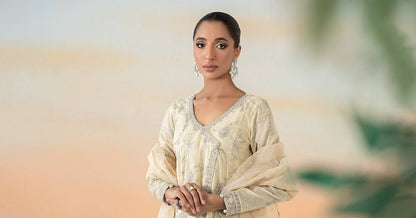 Maira B | Ready to Wear | DW-EF25-78 Coffee by Maria Faisal - Registered Vendor of : Maria B - type : Wedding Dress - 100% original wedding dresses