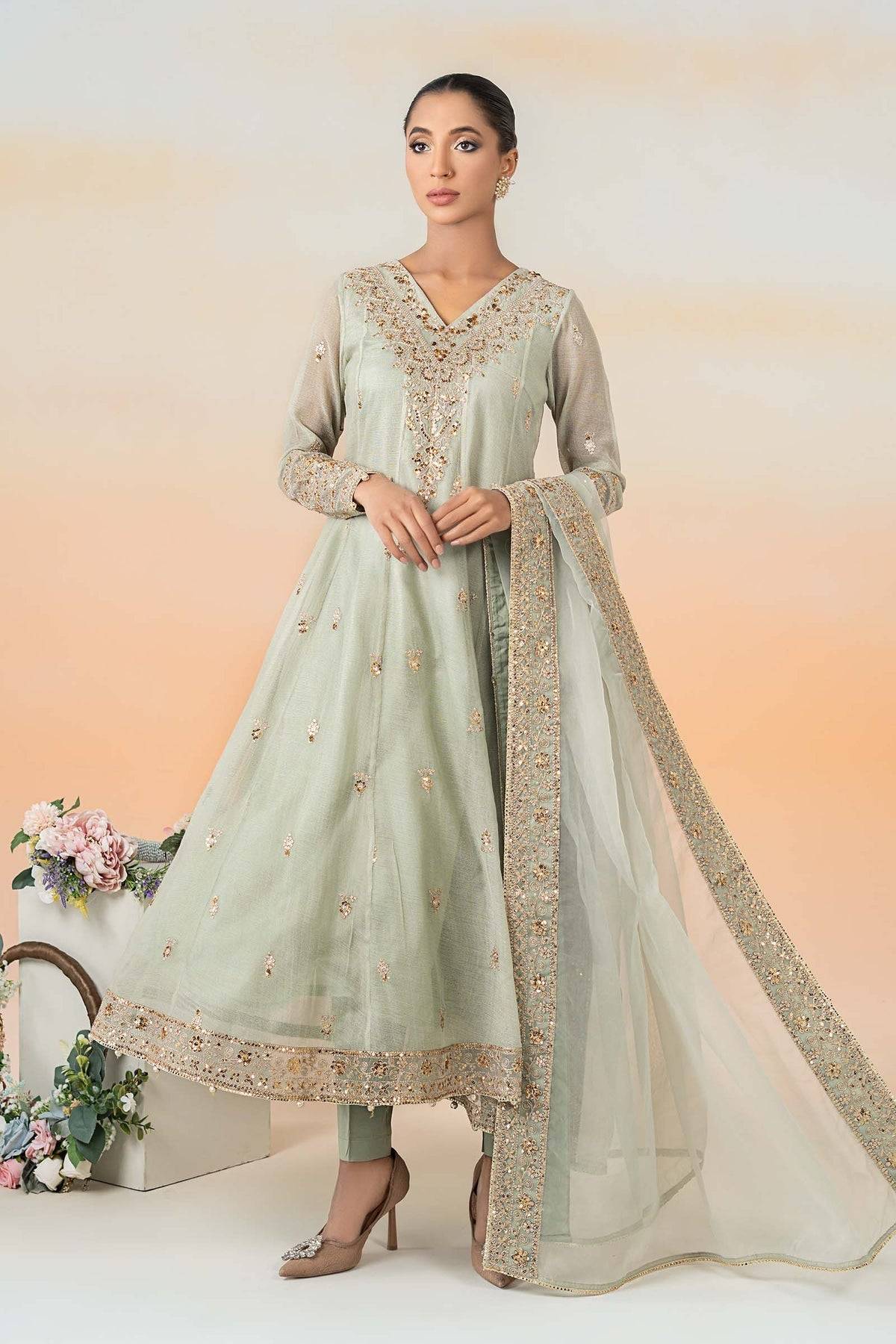 Maria B | Formal Wears | DW-EF25-88 by Maria Faisal - Registered Vendor of : Maria B - type : Ladies Clothes - 100% original wedding dresses