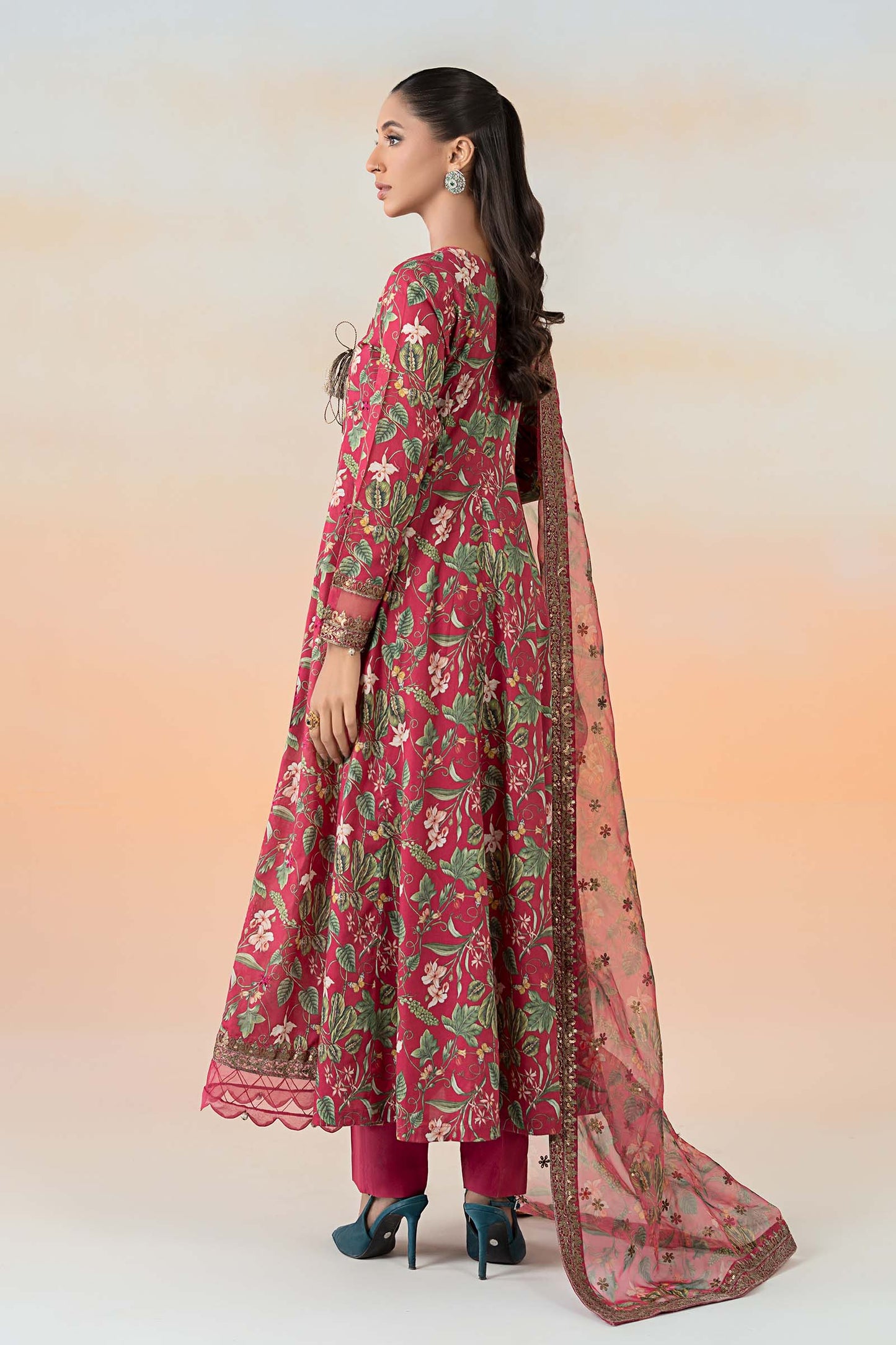 Maira B | Ready to Wear | DW-EF25-90 Pink by Maria Faisal - Registered Vendor of : Maria B - type : Wedding Dress - 100% original wedding dresses