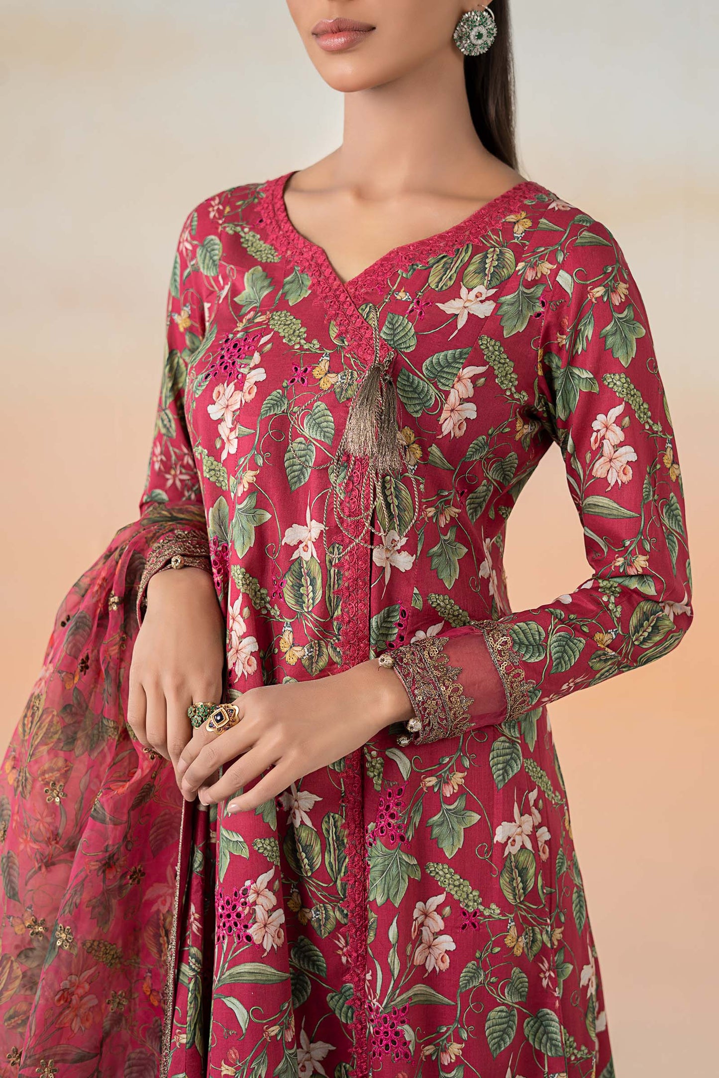 Maira B | Ready to Wear | DW-EF25-90 Pink by Maria Faisal - Registered Vendor of : Maria B - type : Wedding Dress - 100% original wedding dresses