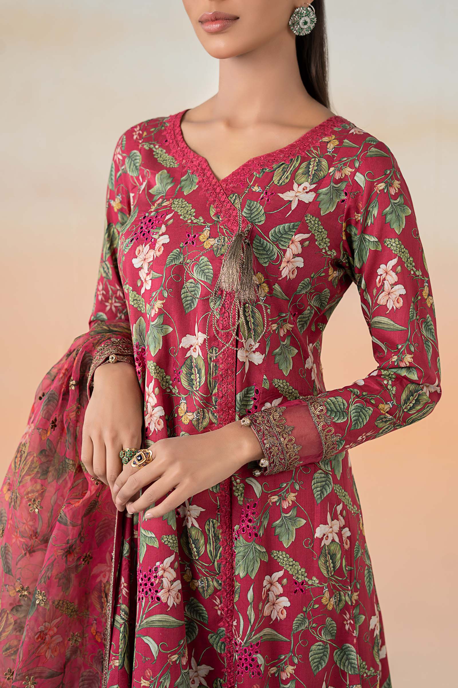 Maira B | Ready to Wear | DW-EF25-90 Pink by Maria Faisal - Registered Vendor of : Maria B - type : Wedding Dress - 100% original wedding dresses