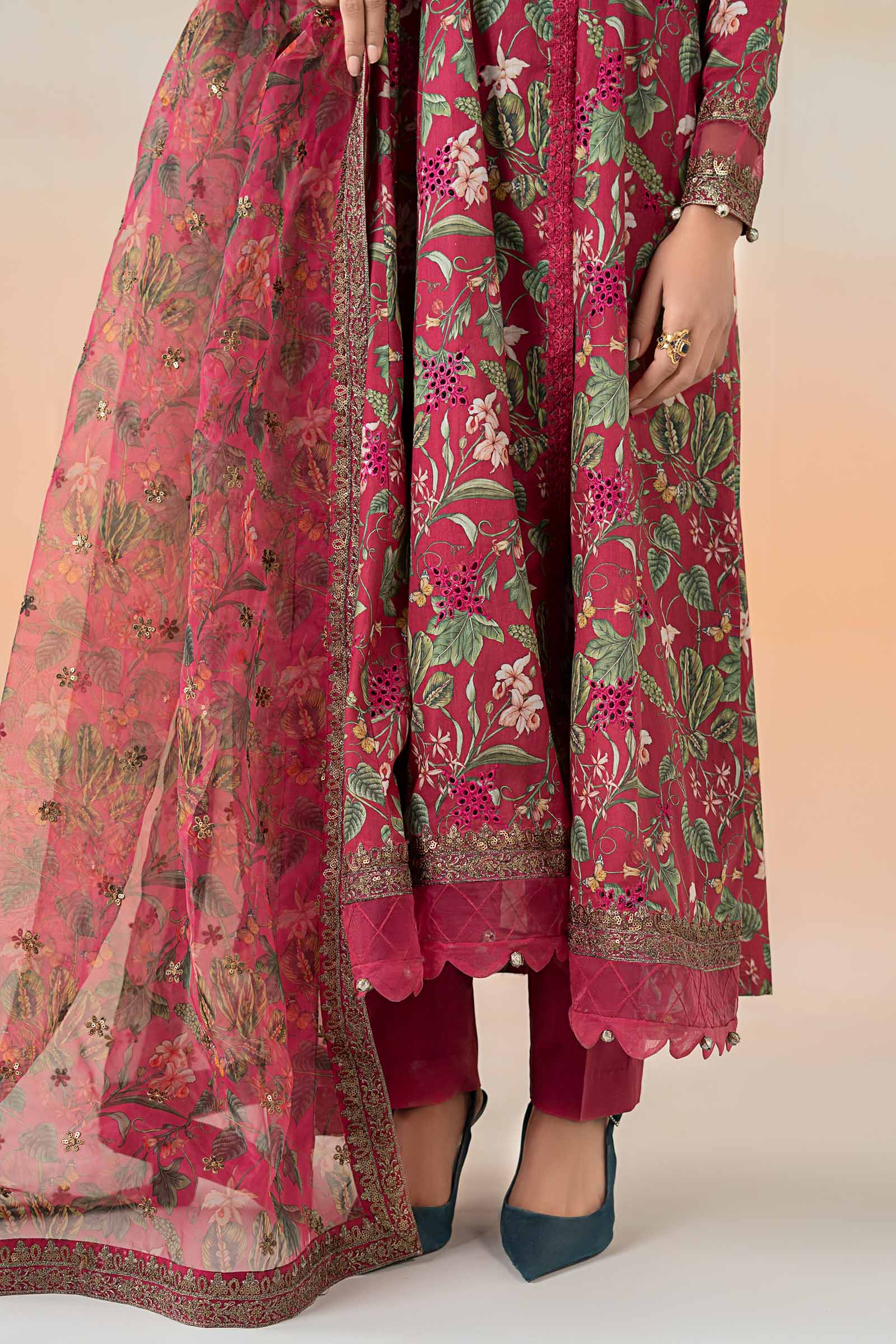 Maira B | Ready to Wear | DW-EF25-90 Pink by Maria Faisal - Registered Vendor of : Maria B - type : Wedding Dress - 100% original wedding dresses