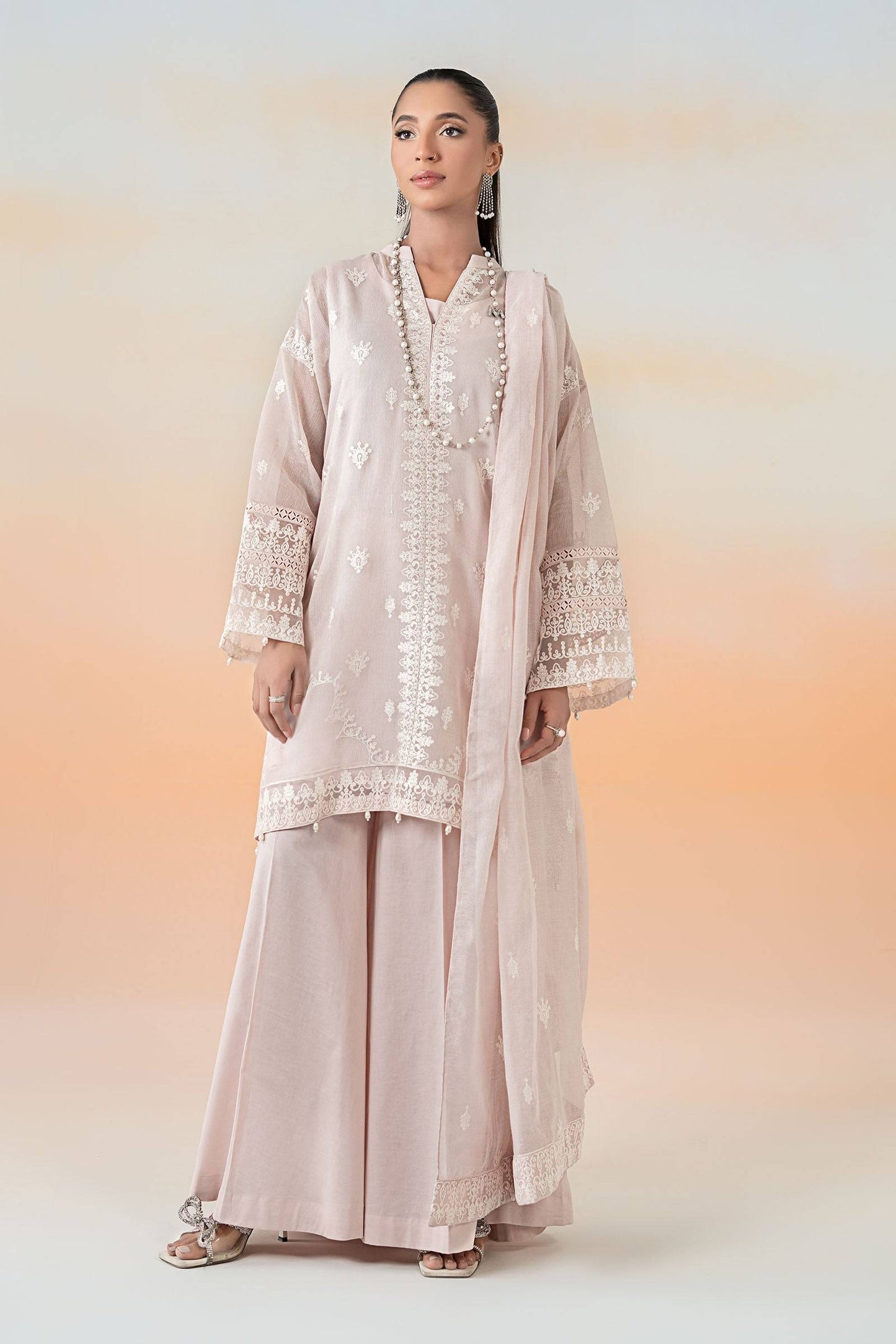 Maira B | Ready to Wear | DW-EF25-92 Pink by Maria Faisal - Registered Vendor of : Maria B - type : Wedding Dress - 100% original wedding dresses