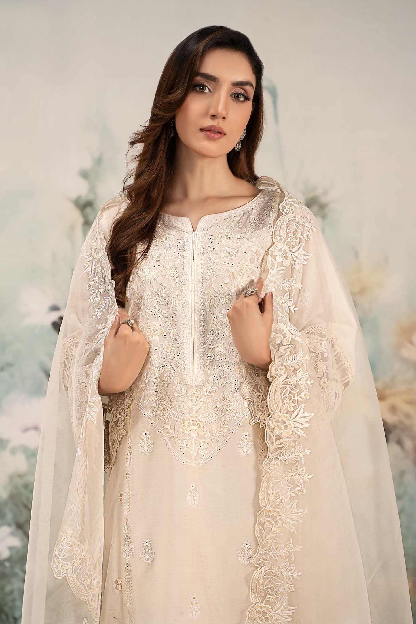 Maira B | Ready to Wear | DW-EF25-95 Off White by Maria Faisal - Registered Vendor of : Maria B - type : Wedding Dress - 100% original wedding dresses