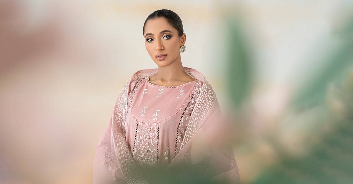 Maira B | Ready to Wear | DW-EF25-97 Pink by Maria Faisal - Registered Vendor of : Maria B - type : Wedding Dress - 100% original wedding dresses