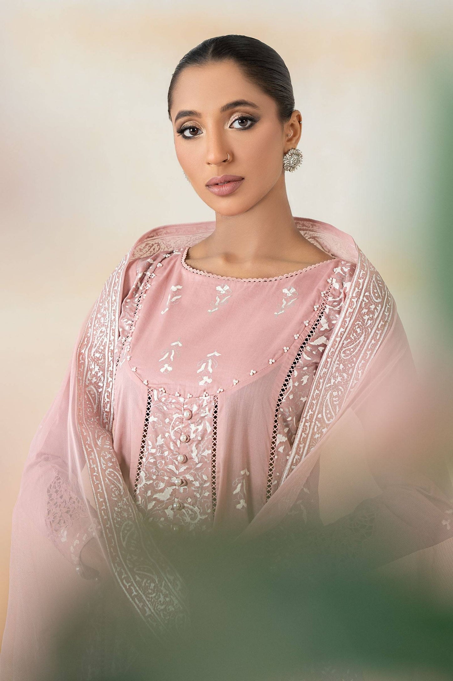 Maira B | Ready to Wear | DW-EF25-97 Pink by Maria Faisal - Registered Vendor of : Maria B - type : Wedding Dress - 100% original wedding dresses
