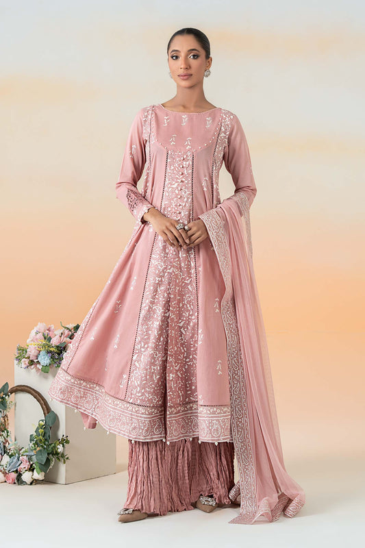 Maira B | Ready to Wear | DW-EF25-97 Pink by Maria Faisal - Registered Vendor of : Maria B - type : Wedding Dress - 100% original wedding dresses