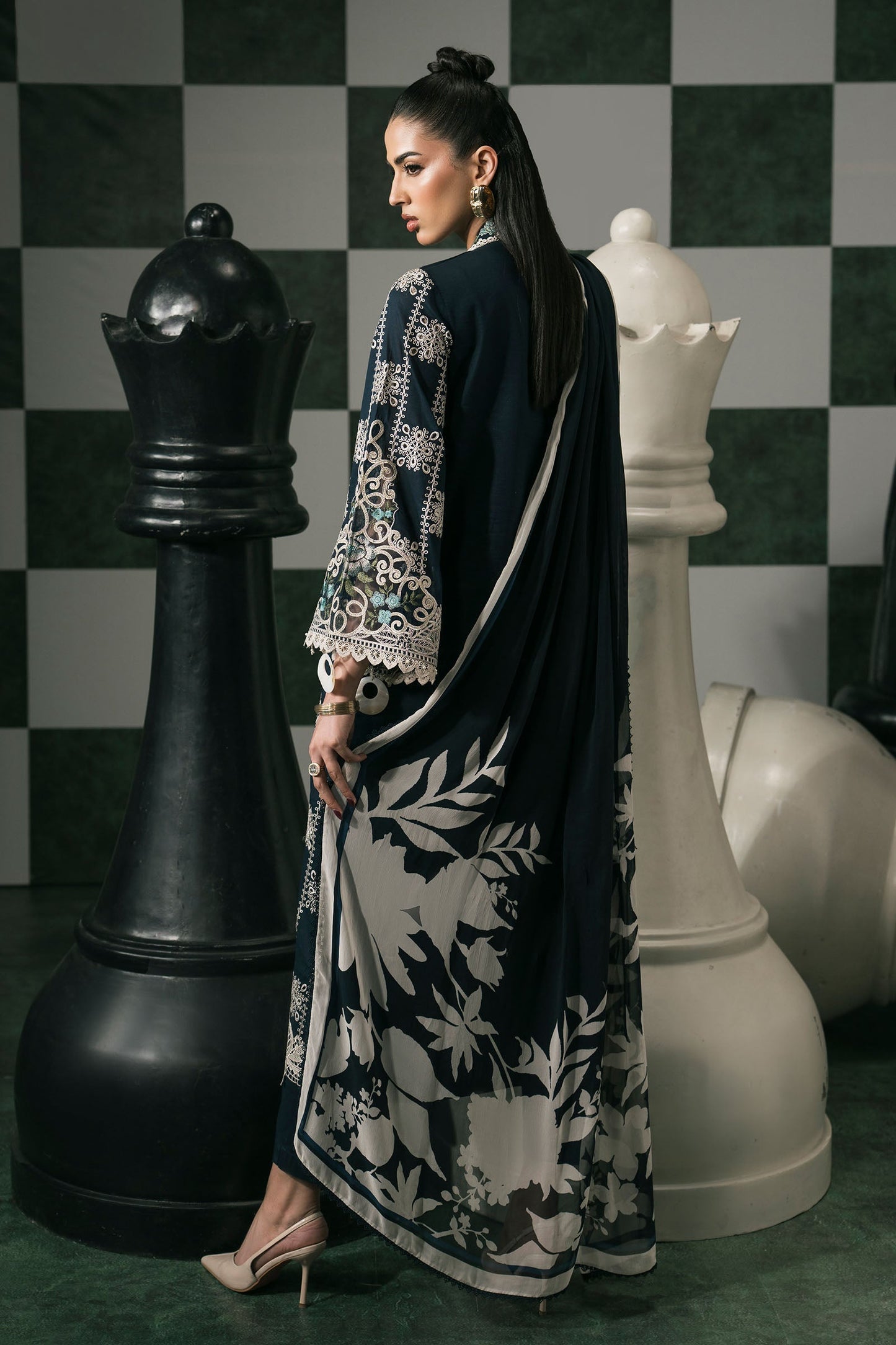 Maria B | Eid Festive Pret | DW-EF26-05 - Luxury Dress - available at Maria Faisal in UK and USA.