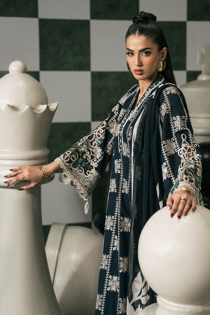Maria B | Eid Collection 2026 | Dw-Ef26-05 Blue - Luxury Dress - available at Maria Faisal in UK and USA.