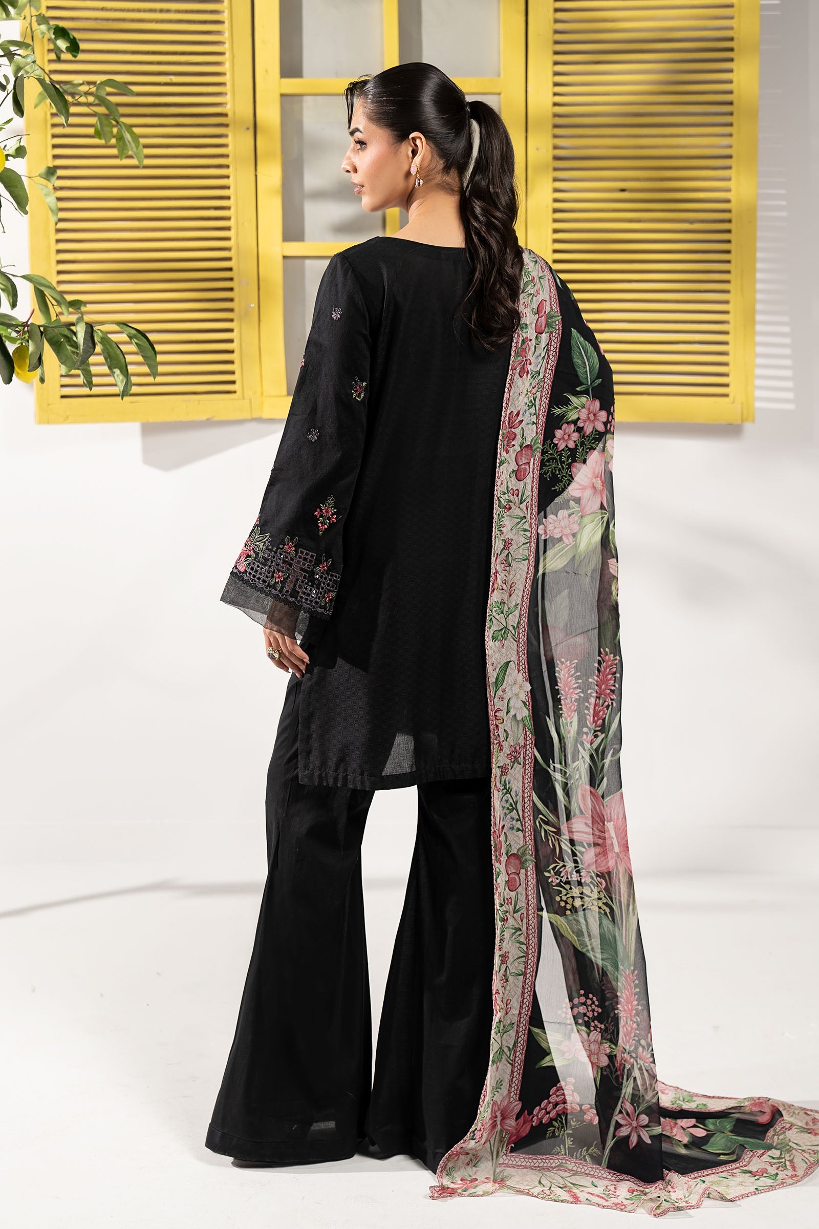 Maria B | Eid Collection 2026 | Dw-Ef26-10 Black - Luxury Dress - available at Maria Faisal in UK and USA.