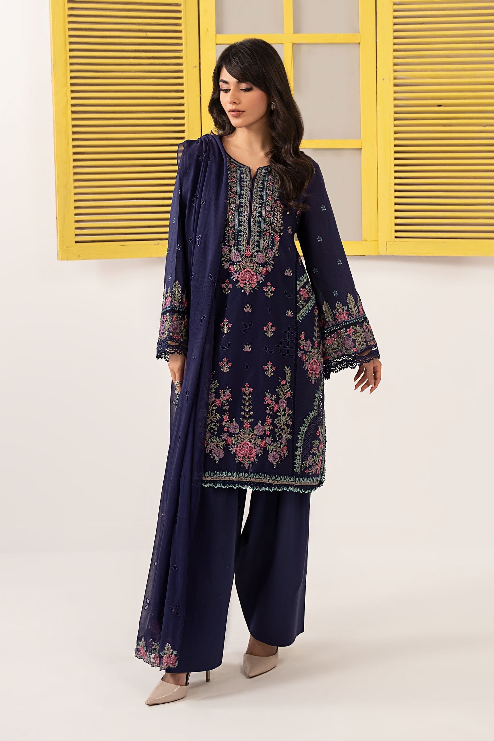 Maria B | Eid Festive Pret | DW-EF26-24 - Luxury Dress - available at Maria Faisal in UK and USA.