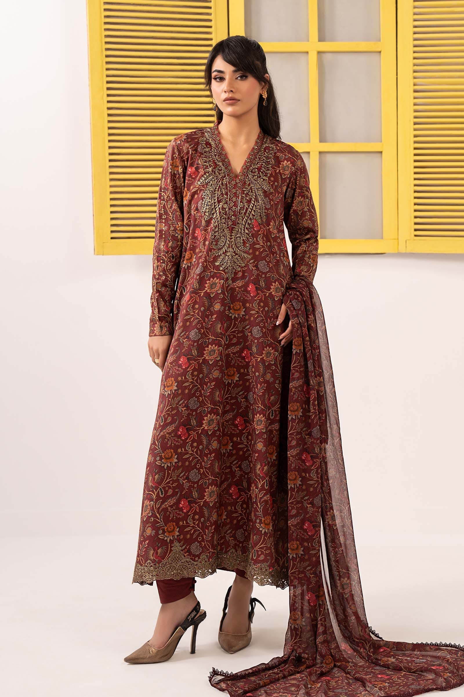 Maria B | Eid Festive Pret | DW-EF26-28 - Luxury Dress - available at Maria Faisal in UK and USA.