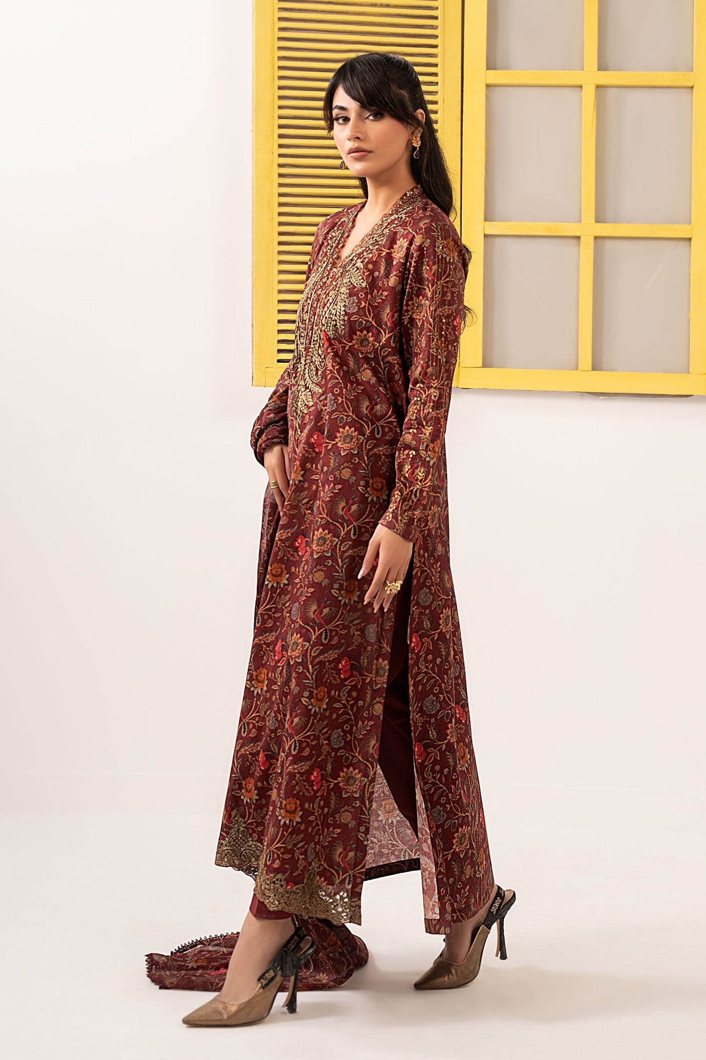 Maria B | Eid Festive Pret | DW-EF26-28 - Luxury Dress - available at Maria Faisal in UK and USA.