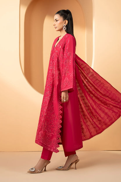 Maria B | Luxury Pret Pre Fall | DW-EF26-30-Magenta - Luxury Dress - available at Maria Faisal in UK and USA.