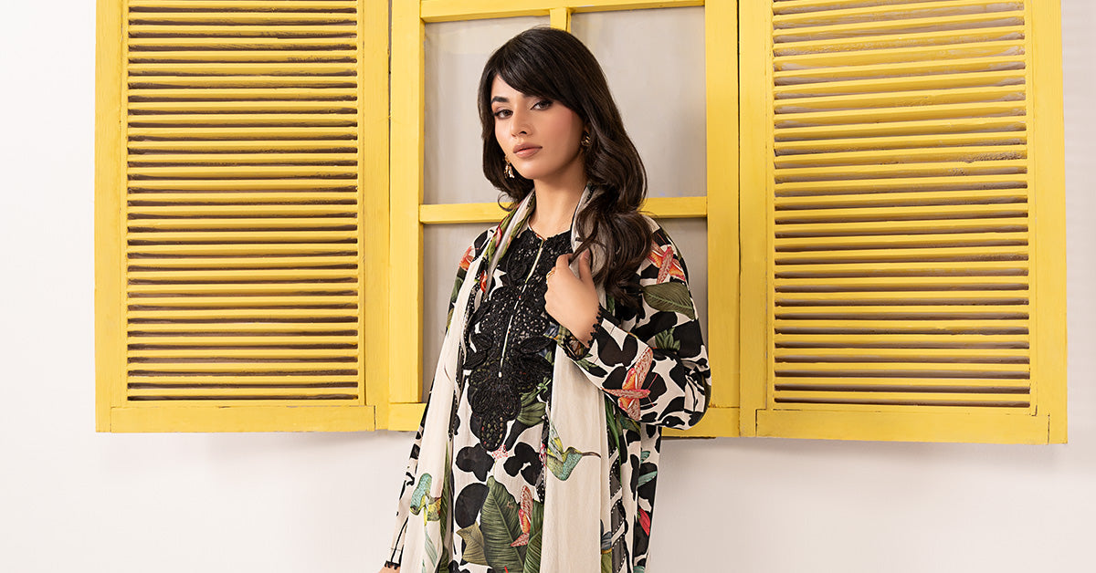 Maria B | Eid Collection 2026 | Dw-Ef26-44 Black - Luxury Dress - available at Maria Faisal in UK and USA.