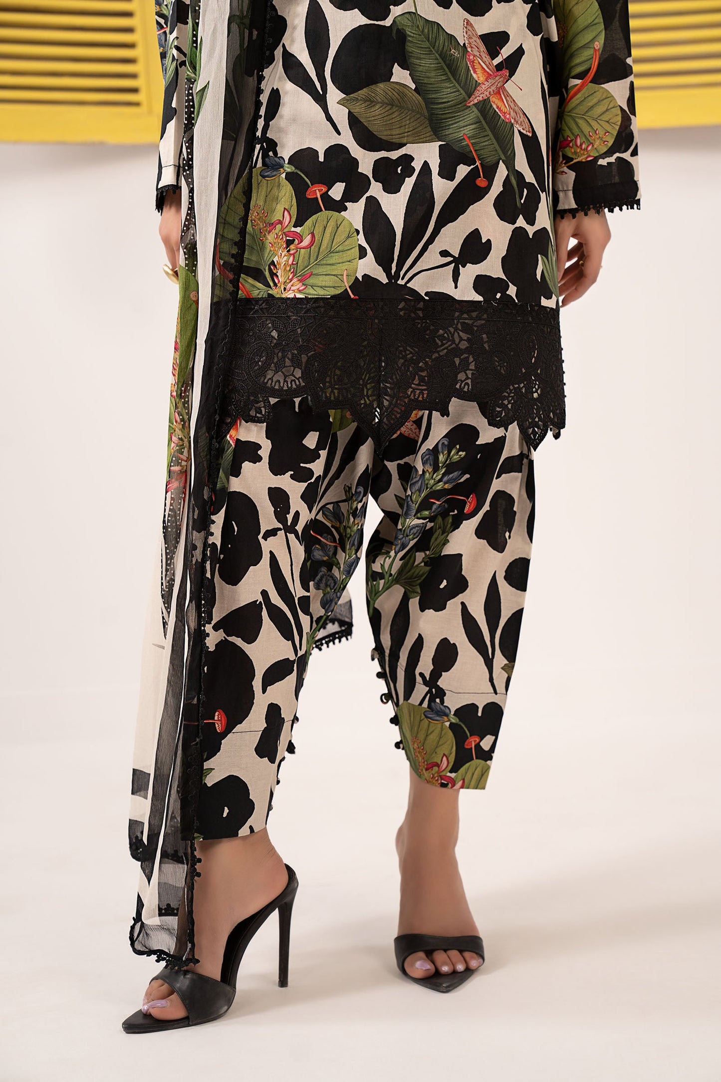 Maria B | Eid Collection 2026 | Dw-Ef26-44 Black - Luxury Dress - available at Maria Faisal in UK and USA.