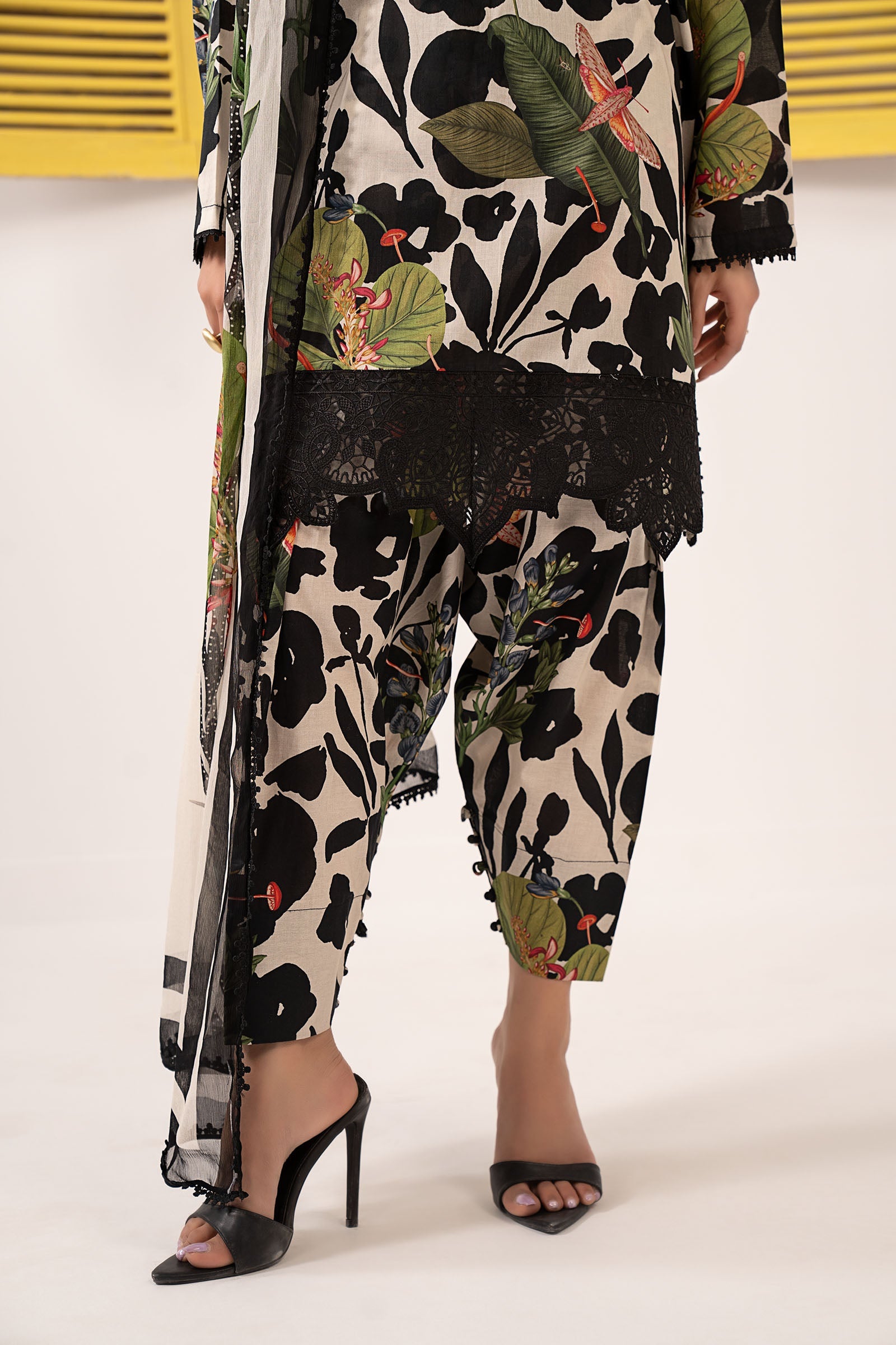 Maria B | Eid Collection 2026 | Dw-Ef26-44 Black - Luxury Dress - available at Maria Faisal in UK and USA.