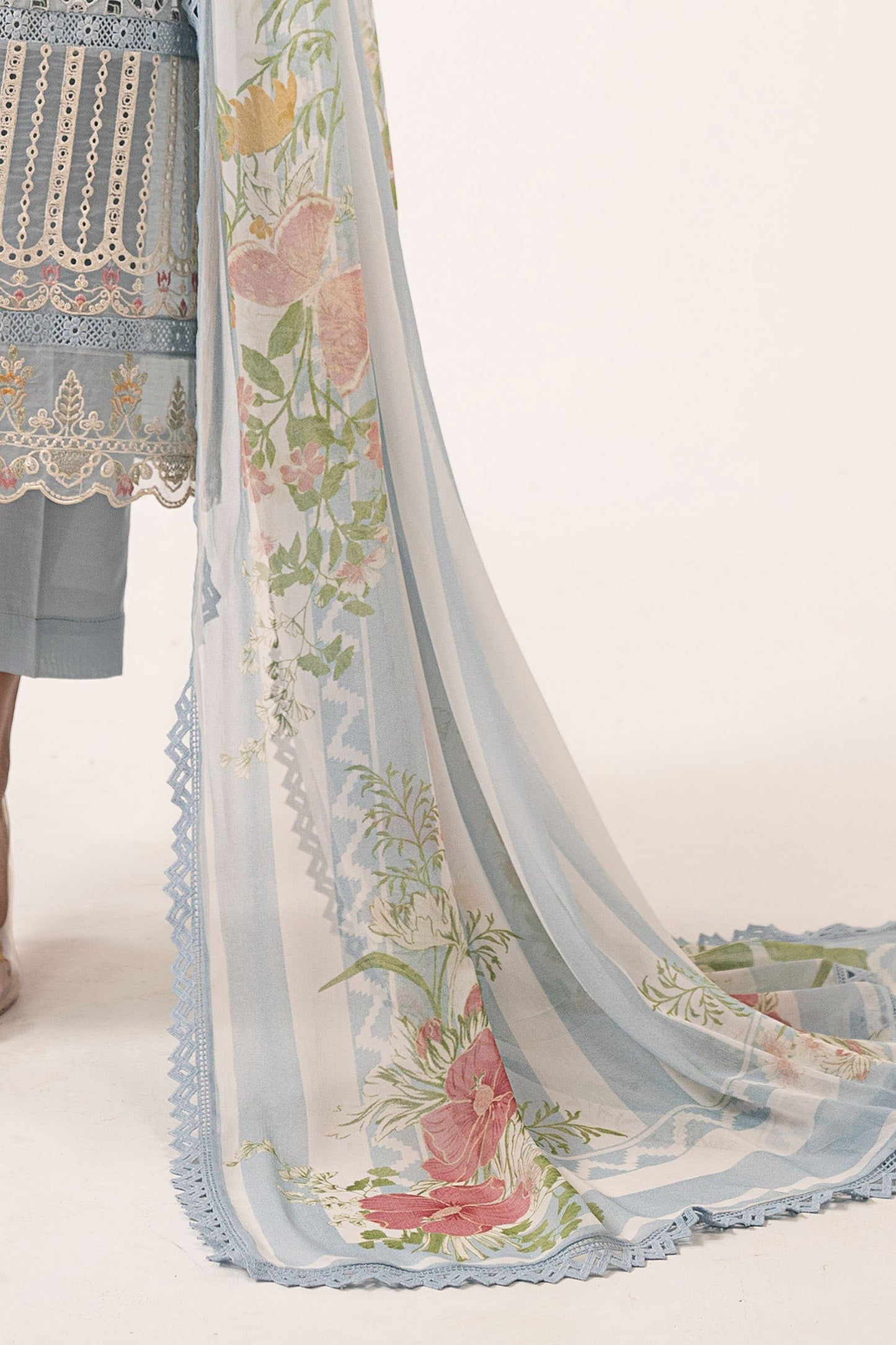 Maria B | Eid Collection 2026 | Dw-Ef26-60 Blue - Luxury Dress - available at Maria Faisal in UK and USA.