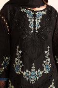 Maria B | Luxury Winter Pret 25 | DW-MN25-08-Black - Ladies Clothes - Maria Faisal