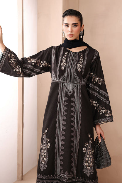 Maria B | Luxury Winter Pret 25 | DW-MN25-10-Black - Ladies Clothes - Maria Faisal