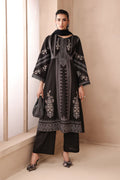 Maria B | Pre Fall Dresses | 3 Piece Embroidered Dobby Suit Black2 - Ladies Clothes - Maria Faisal