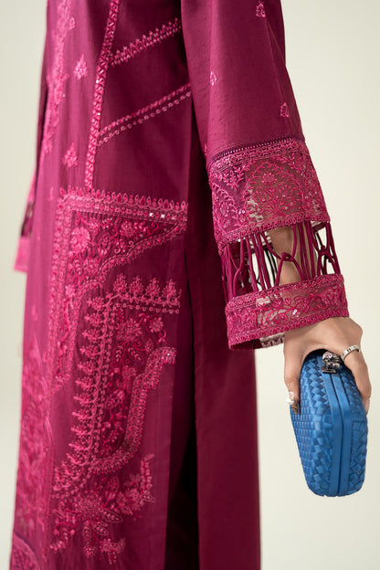 Maria B | Pre Fall Dresses | 3 Piece Embroidered Dobby Suit PP - Ladies Clothes - Maria Faisal
