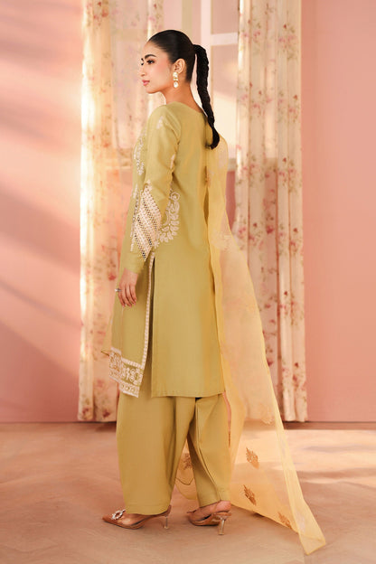 Maria B | Pre Fall Dresses | 3 Piece Embroidered Dobby Suit MM - Ladies Clothes - Maria Faisal