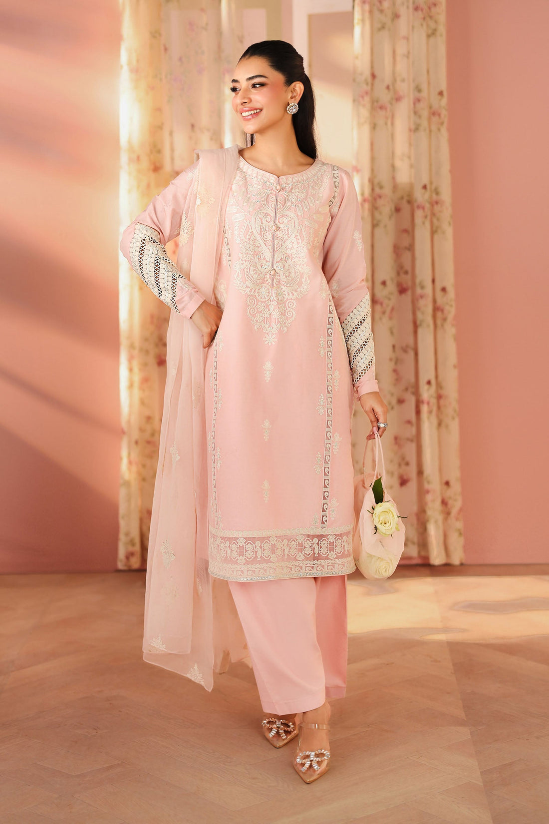 Maria B | Pre Fall 25 | Dobby Suit 04 - Ladies Clothes - Maria Faisal