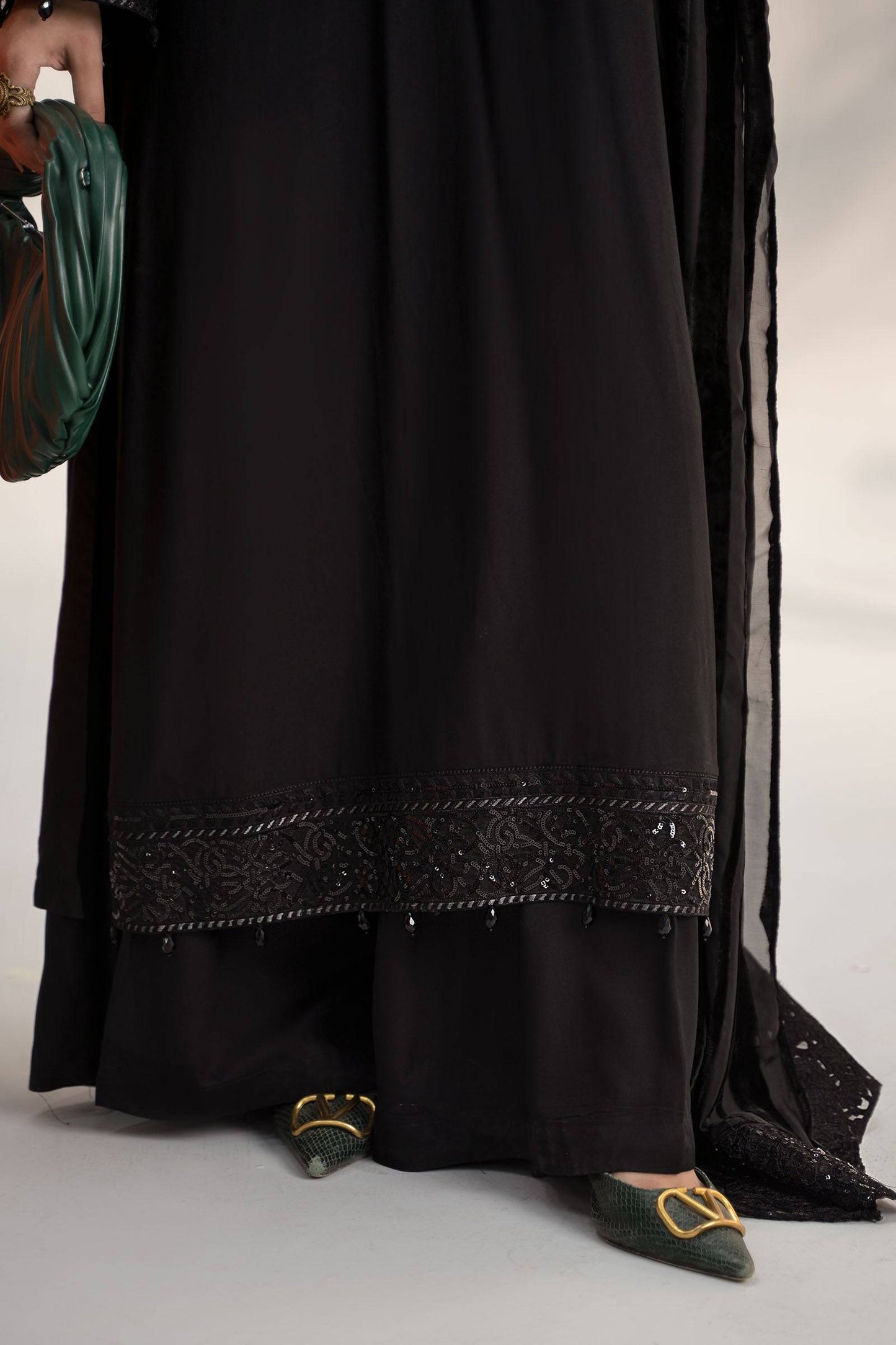 Maira B | Ready to Wear | DW-W24-103 Black by Maria Faisal - Registered Vendor of : Maria B - type : Wedding Dress - 100% original wedding dresses