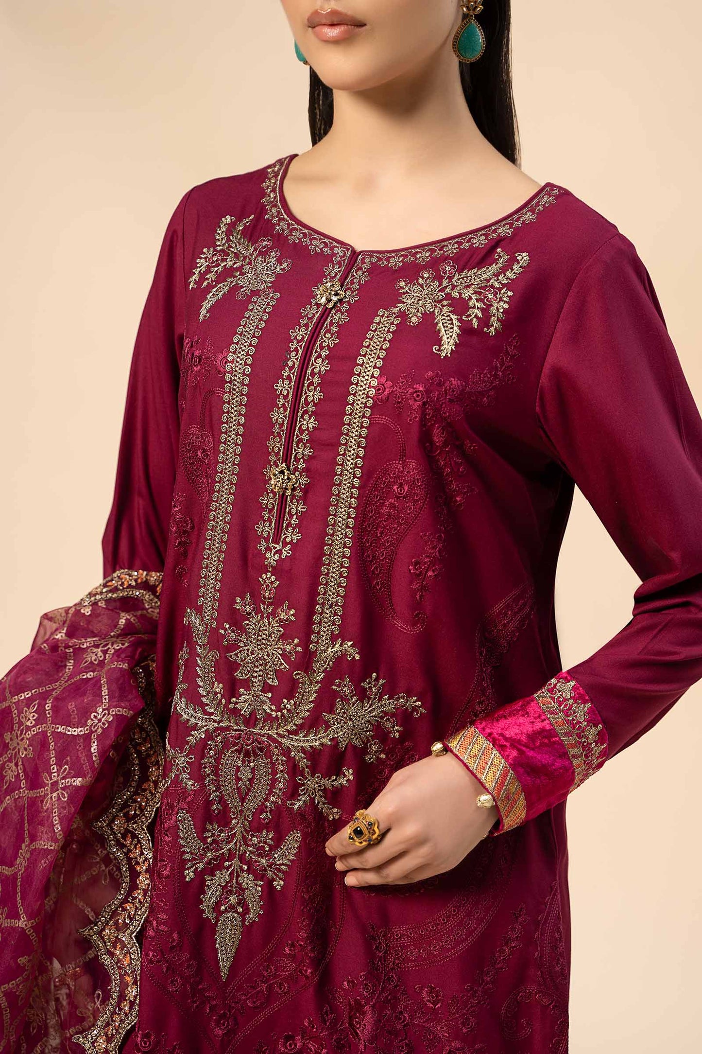 Maira B | Ready to Wear | DW-W24-106 by Maria Faisal - Registered Vendor of : Maria B - type : Wedding Dress - 100% original wedding dresses