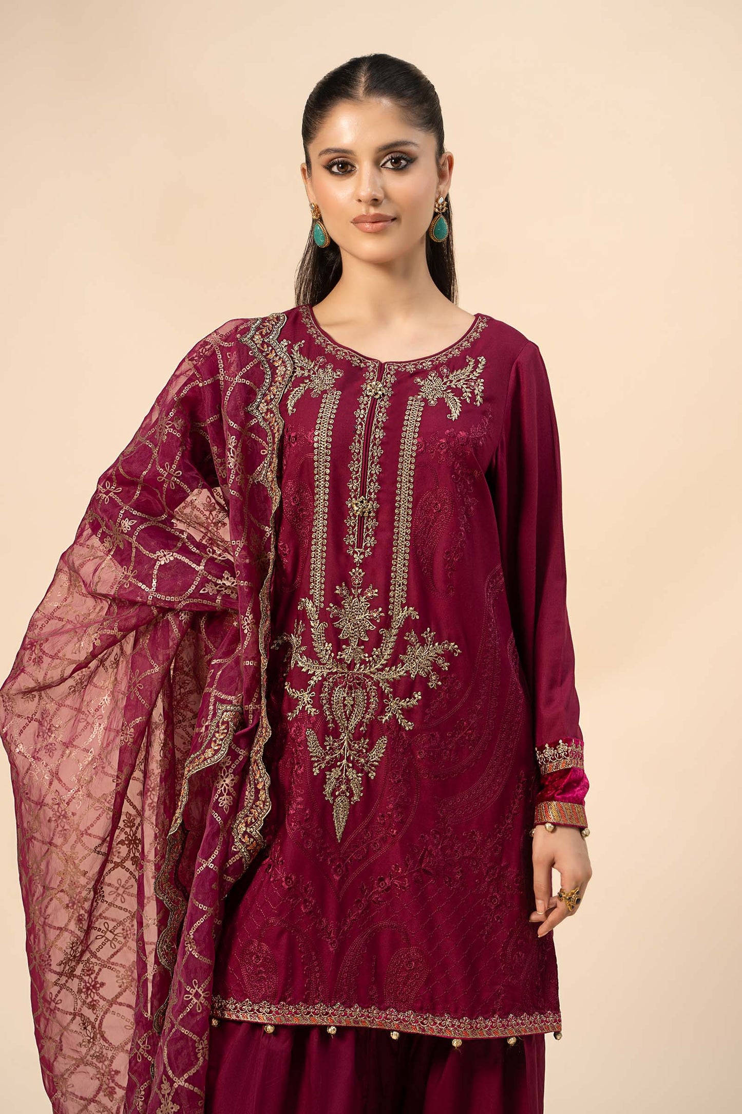 Maira B | Ready to Wear | DW-W24-106 by Maria Faisal - Registered Vendor of : Maria B - type : Wedding Dress - 100% original wedding dresses