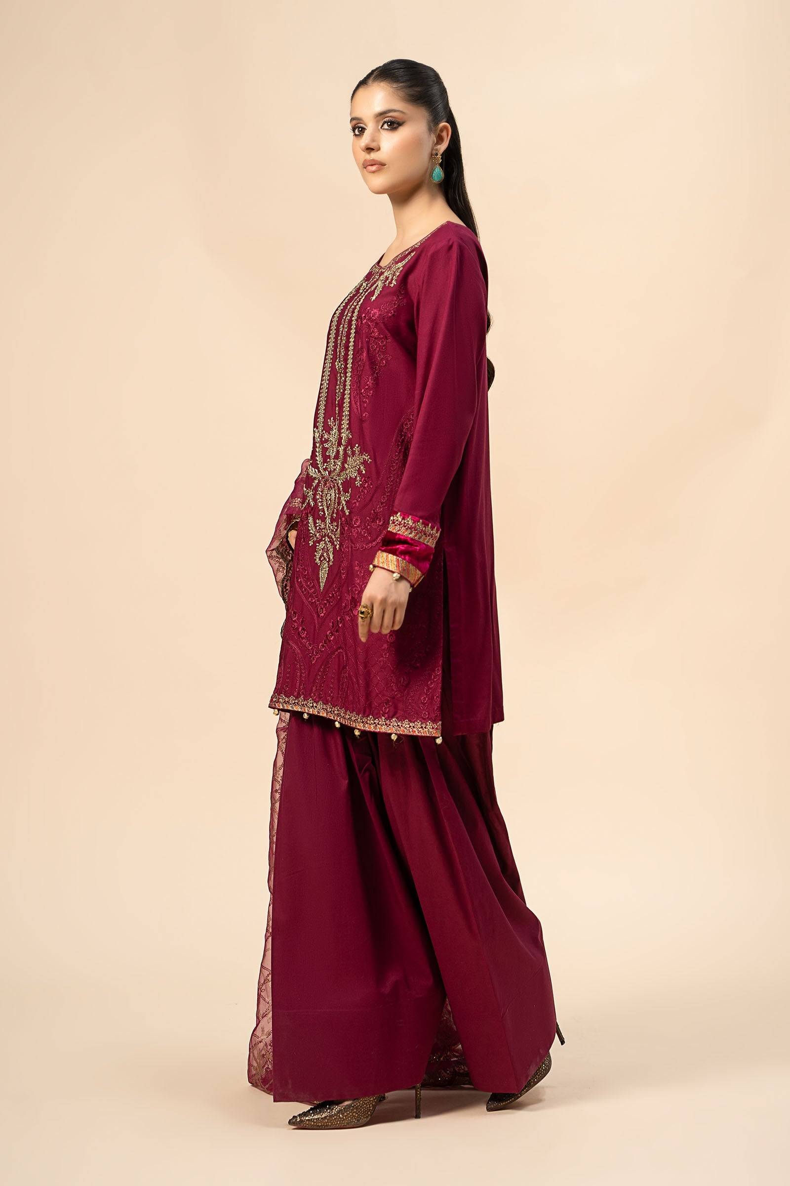 Maira B | Ready to Wear | DW-W24-106 by Maria Faisal - Registered Vendor of : Maria B - type : Wedding Dress - 100% original wedding dresses