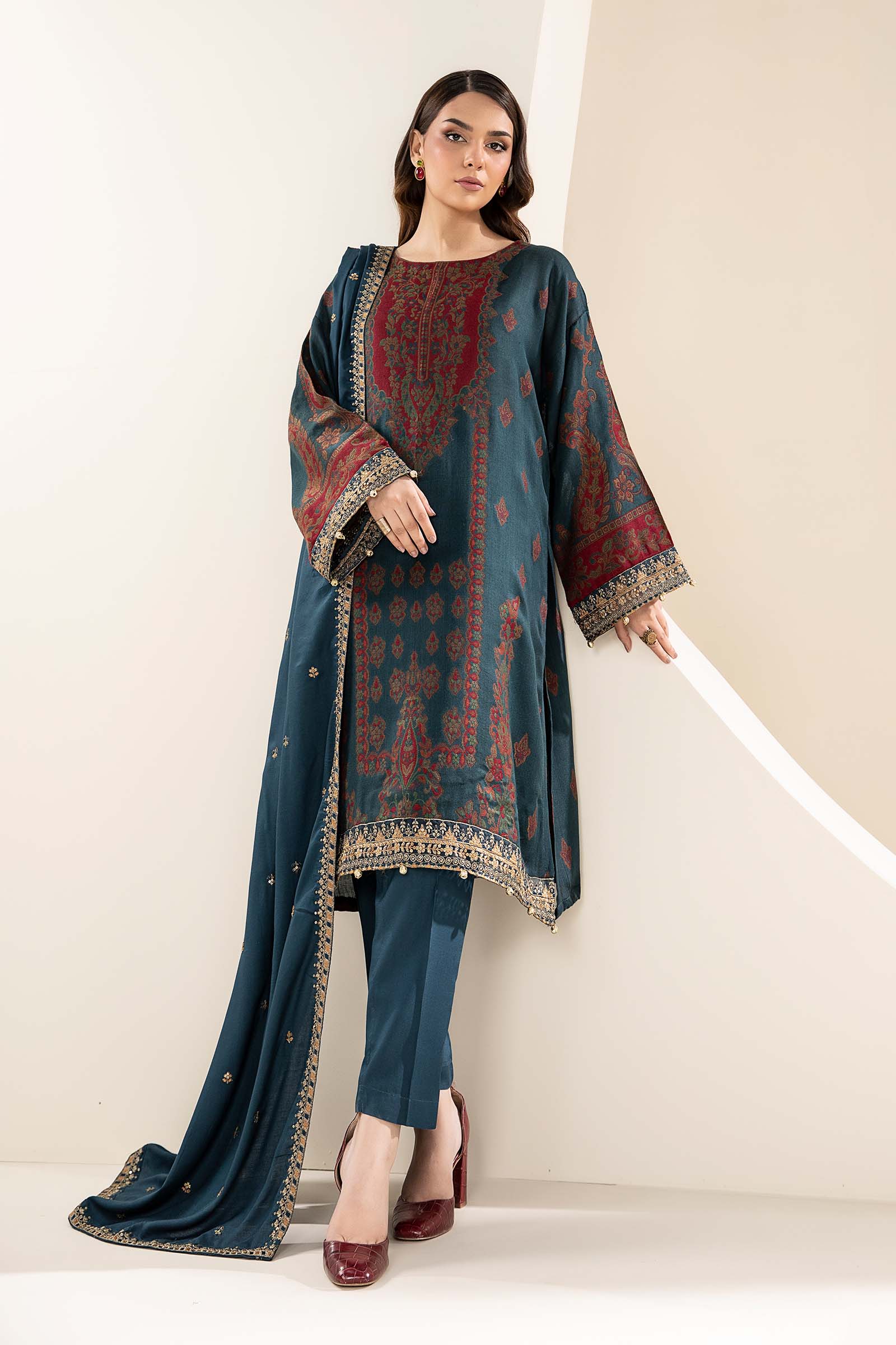 Maira B | Ready to Wear | DW-W24-107 by Maria Faisal - Registered Vendor of : Maria B - type : Wedding Dress - 100% original wedding dresses