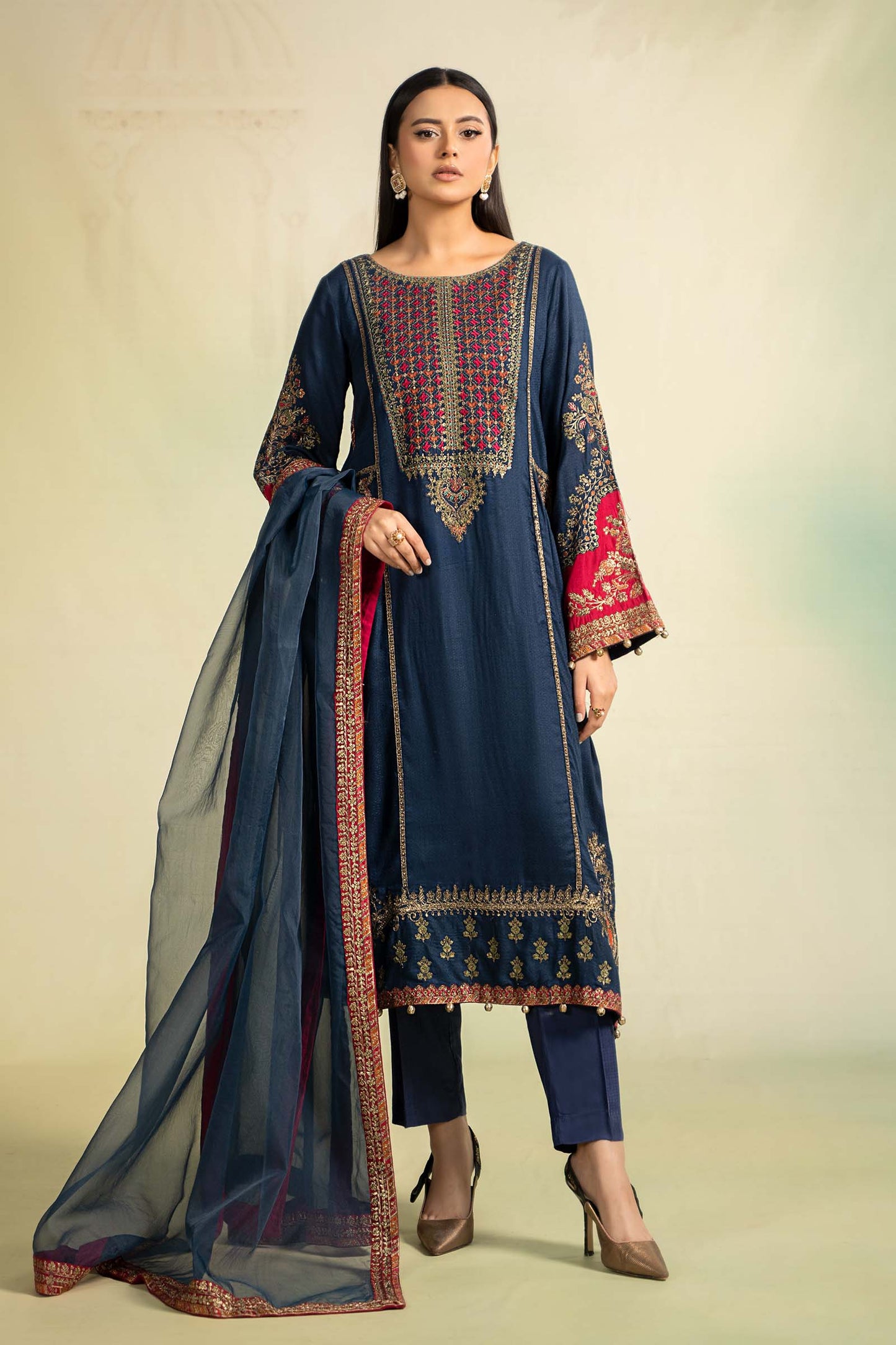 Maira B | Ready to Wear | DW-W24-111 by Maria Faisal - Registered Vendor of : Maria B - type : Wedding Dress - 100% original wedding dresses
