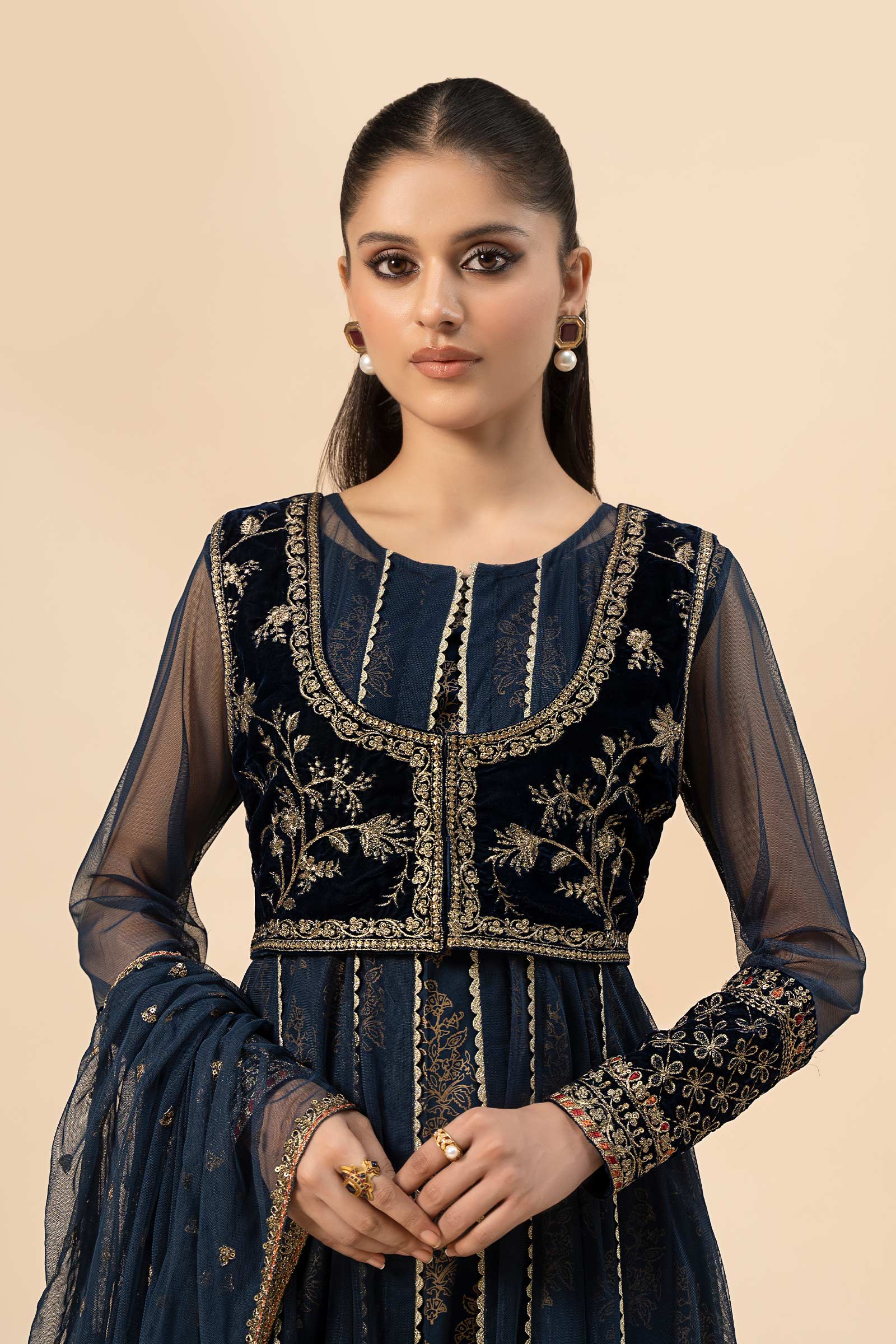 Maira B | Ready to Wear | DW-W24-151 by Maria Faisal - Registered Vendor of : Maria B - type : Wedding Dress - 100% original wedding dresses
