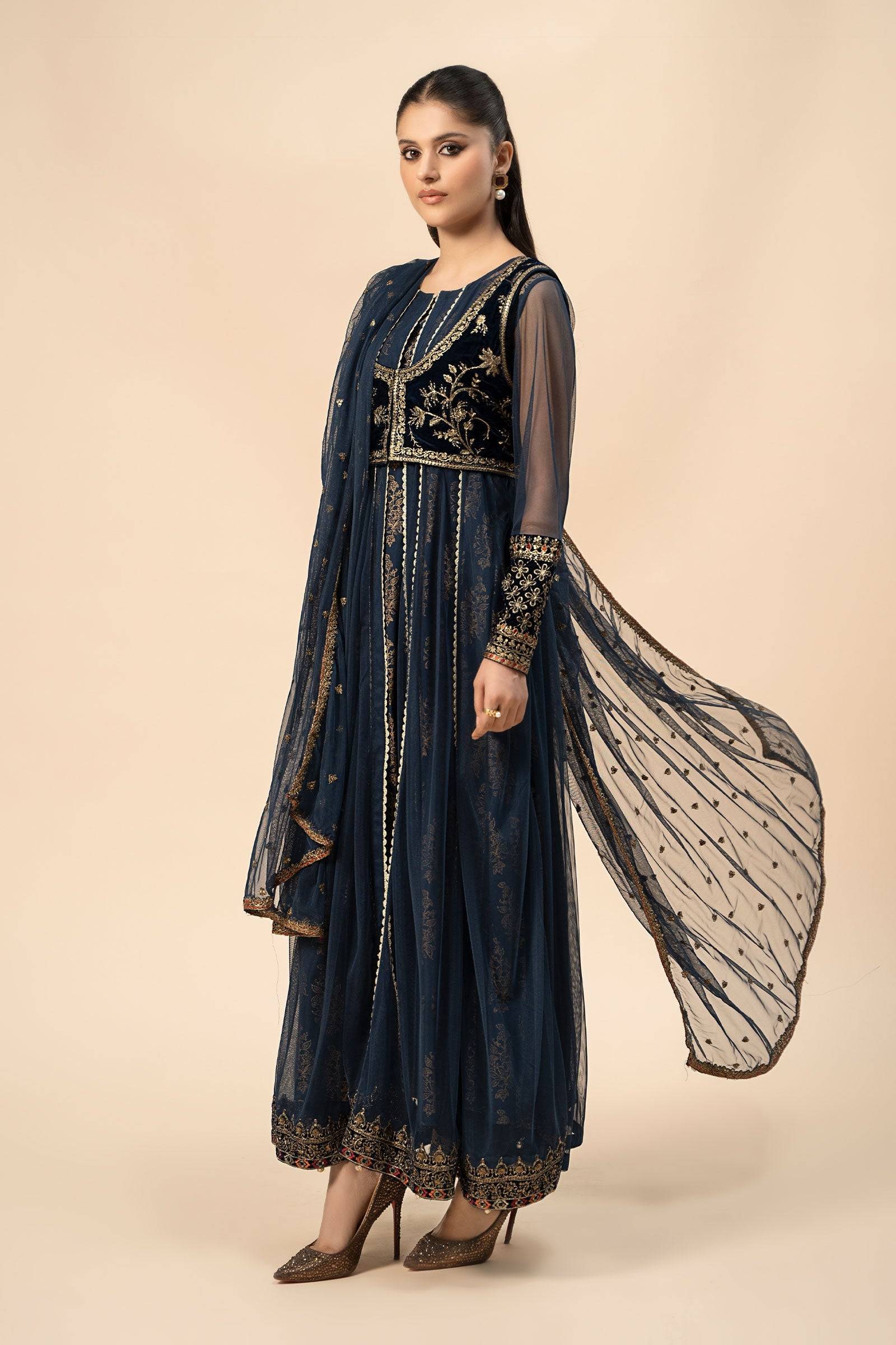 Maira B | Ready to Wear | DW-W24-151 by Maria Faisal - Registered Vendor of : Maria B - type : Wedding Dress - 100% original wedding dresses